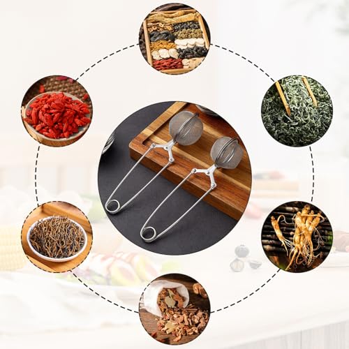 Premium Stainless Steel Tea Infuser 20 Pcs Snap Ball Filter (20 Count)