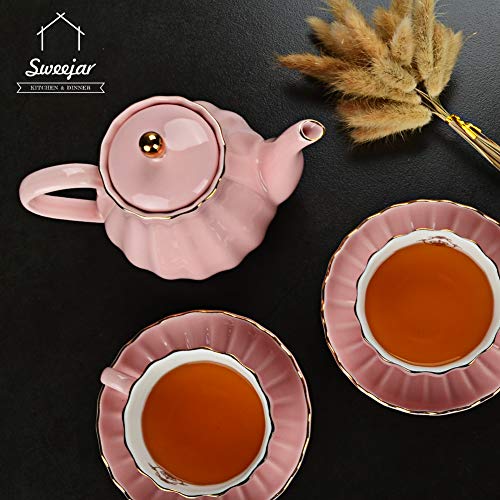 Sweejar 28FLOZ Royal Teapot with Infuser