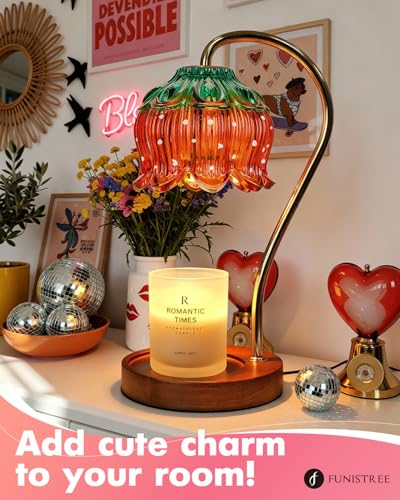 Flower Candle Warmer Lamp with Timer