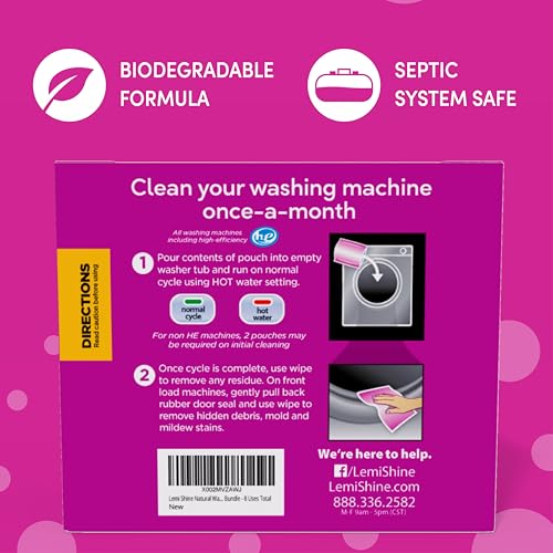 Washing Machine Cleaner Plus Machine Wipes (16.88 Ounce)