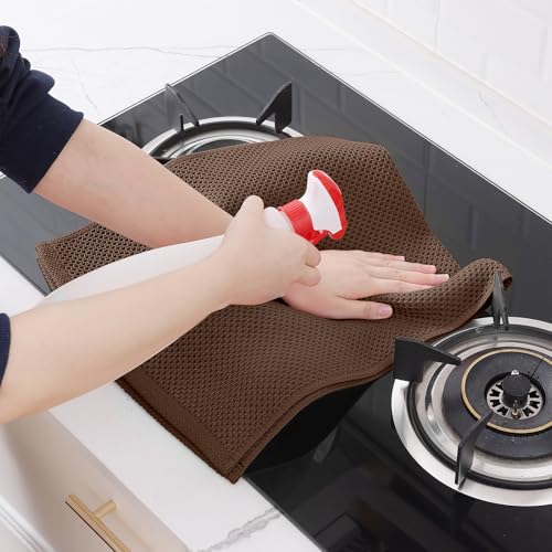 100% Cotton Waffle Weave Kitchen Dish Towels 12 (12 Count)
