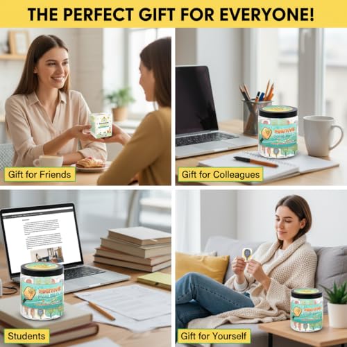 Positive Pickleball Jar With 60 Affirmation Cards
