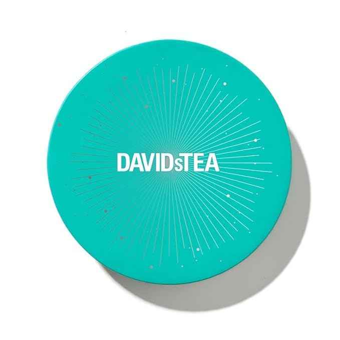 DAVIDsTEA 36-Sachet Top Teas Sachet Tea Wheel – Bestselling Tea Sampler Gift Set | 6 Loose-Leaf Flavours: Morning Detox, Cream of Earl Grey, Cinnamon Rooibos, Buddha’s Blend, Silk Dragon Jasmine & Forever Nuts