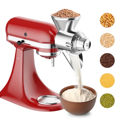 Metal Grain Mill Attachment for KitchenAid Stand Mixer