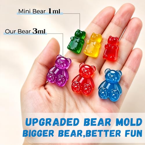 4 Pack Large Gummy Bear Molds Candy Molds