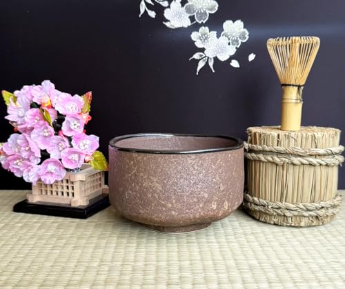 Japanese Traditional Handcrafted Mino Matcha Chawan Tea Bowl Cup Ceremony Tableware Pottery