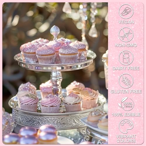 Pink Edible Glitter