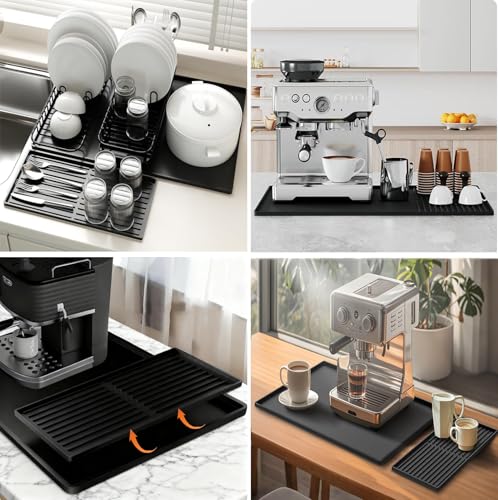 Silicone Coffee Mat for Countertop 24" x 16"