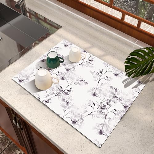 Dish Drying Mat Absorbent Diatomite Soft Coffee Mat