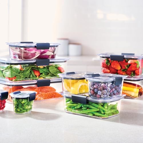 Brilliance BPA Free Airtight Food Storage Containers with Lids (4 Count)