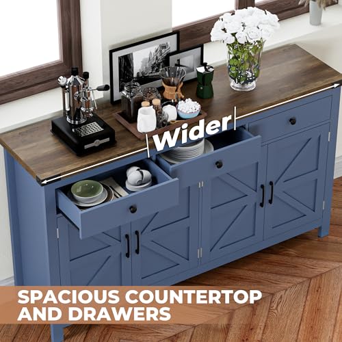 63" Sideboard Buffet Cabinet with Storage