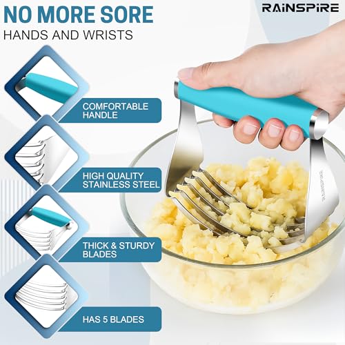 Large Pastry Cutter For Baking Durable Pastry Blender Dough Cutter Blue