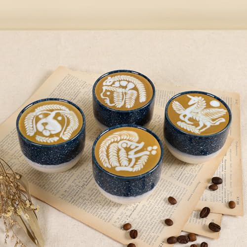 Ceramic Espresso Cups Set of 4