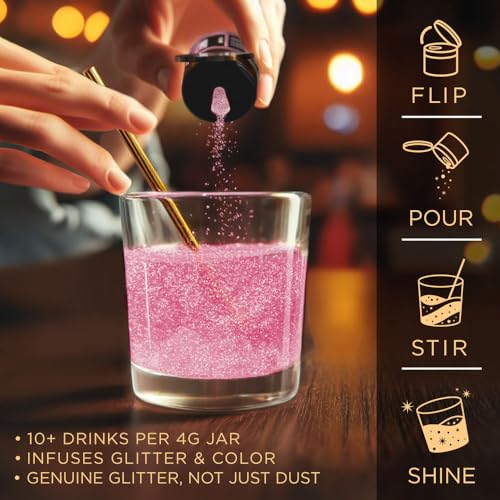 Brew Glitter Edible Drink Glitter Pump 1x 25g for Cocktails