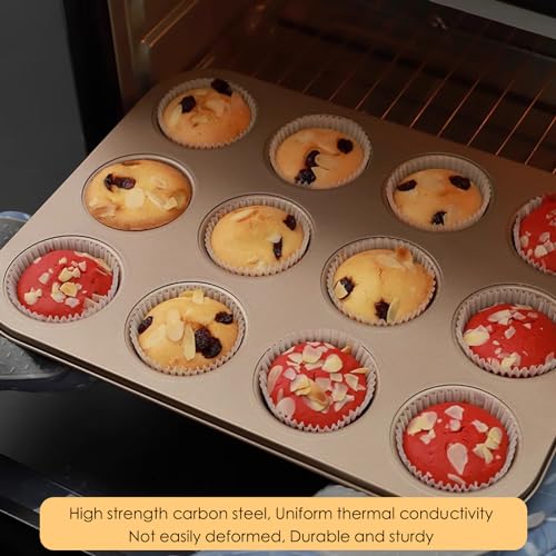 2 Packs Nonstick Round Muffin Baking Pan Tin (2 Count)