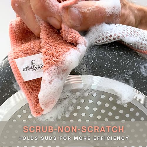 Scrubbing Dishcloths 2ply Mesh Scrub Reusable Dishrag 6pk 6x7in