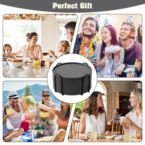 Coasters Drink Coasters Set of 8 with Holder (8 Count)