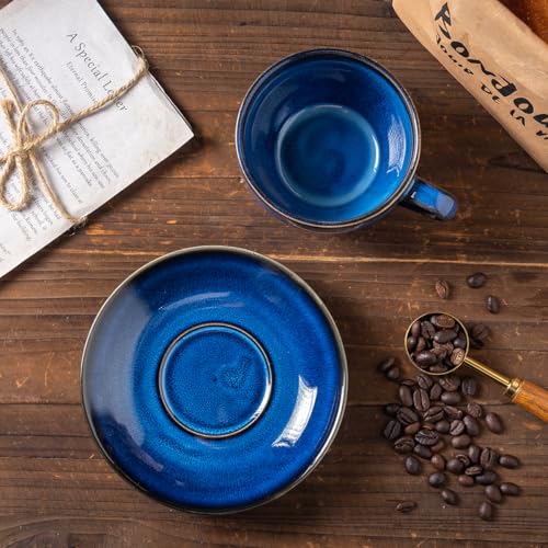 Porcelain Coffee Cup with Saucer Spoon