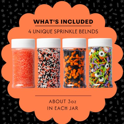 Halloween Sprinkles 4 Pack