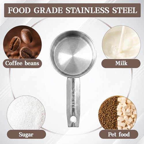 8 Pack Stainless Steel Measuring Cup (8 Count)