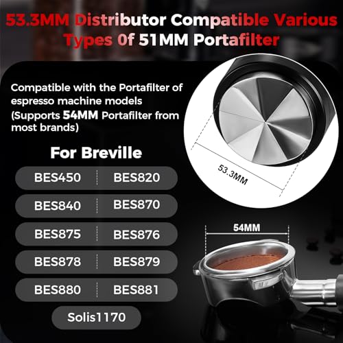 53.3MM Newly Upgrade Espresso Coffee Distributor