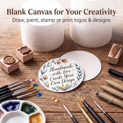 400 Pcs Round Cardboard Coasters Bulk