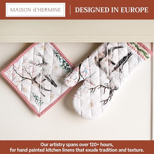100% Cotton Oven Mitt & Pot Holder Set (2 Count)