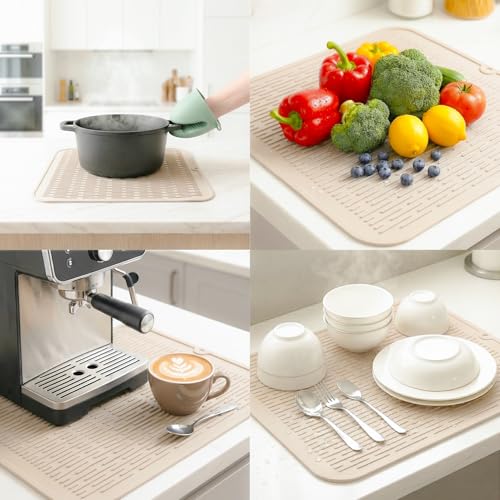 Silicone Dish Drying Mat for Multiple Usage