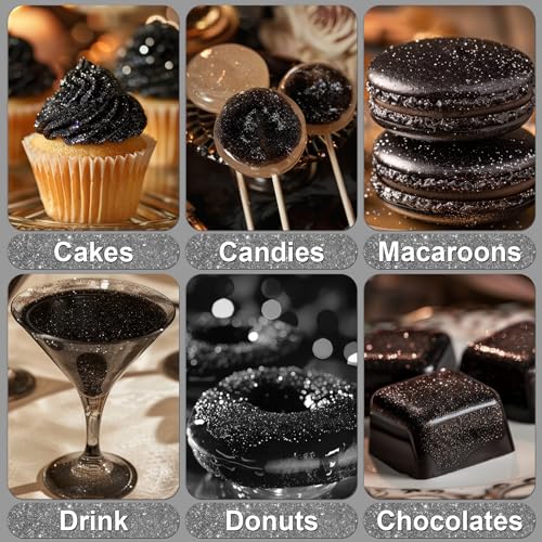 Black Edible Glitter
