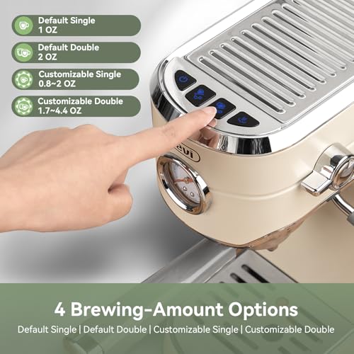 20 Bar Espresso Machine with Conical Burr Anti