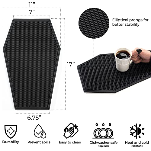 Coffin Coffee Bar Mat 17x11in