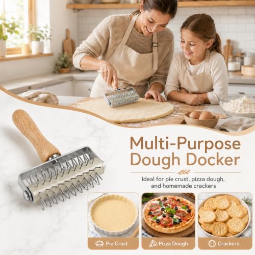 Pizza Dough Docker Roller Stainless Steel