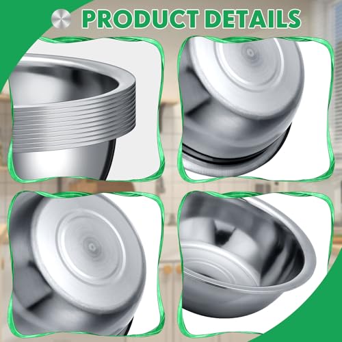 Stainless Steel Mixing Bowls Set (20 Count)