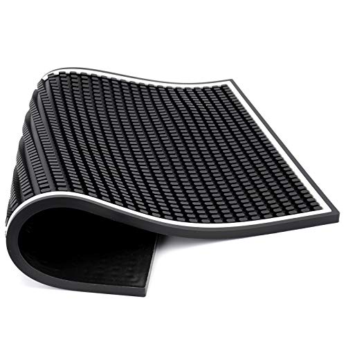 3 Pack Bar Mat for Countertop 18 x 12 Inch Rubber Non Spill Mat for Bartending Dish Drying Mat Coffee Bar Mat Home Bars Accessories (2 Count)