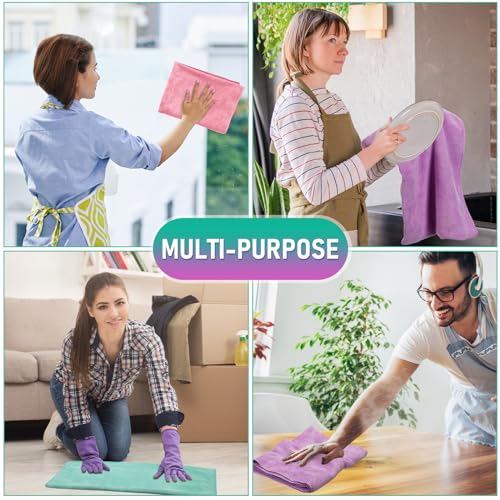 6 Pcs Extra Large Microfiber Cleaning Cloth (6 Count)