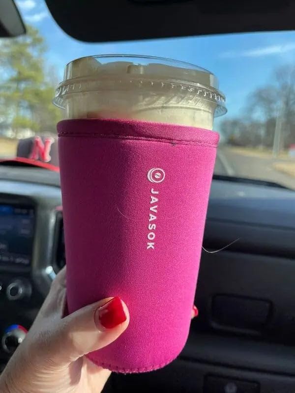 JavaSok Iced Coffee & Cold Soda Insulated Neoprene Cup Sleeve