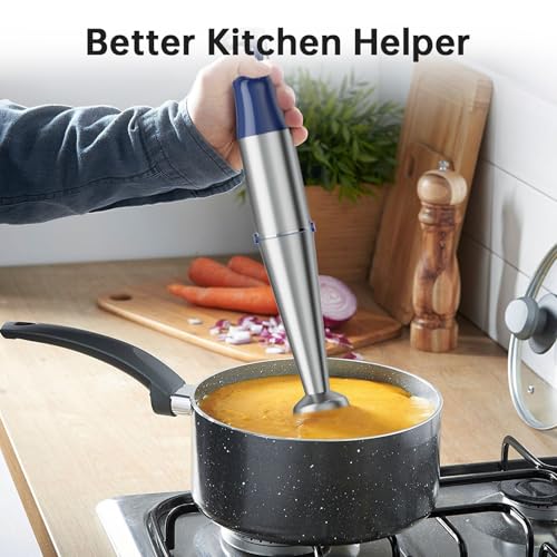 Immersion Blender Handheld 5 in 1 Hand Blender Set 1100W Heavy Duty
