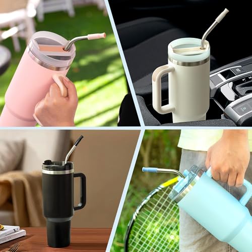 Bent Metal Straws for Stanley 40oz
