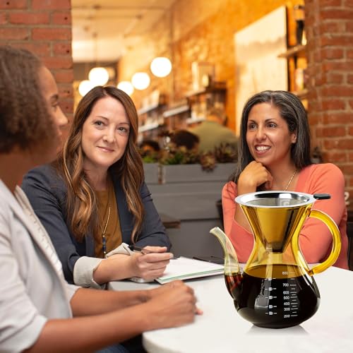 Pour Over Coffee Maker with Double Stainless Filter 27 fl oz (27 Ounce)