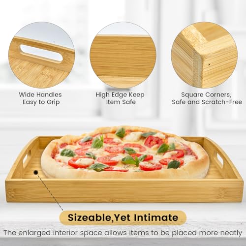Bamboo Serving Tray Set of 4 (4 Count)
