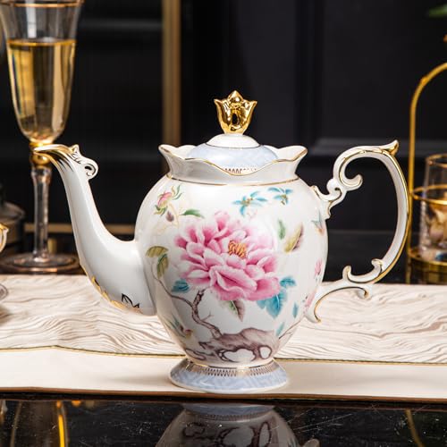 21 Piece Bone China Tea Set for 6