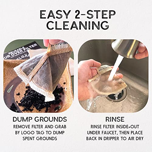 Reusable Cotton Pour Over Filter 2 (2 Count)