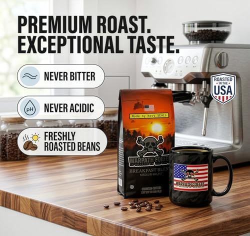 Breakfast Blend Medium Roast Whole Bean Coffee (12 Ounce)