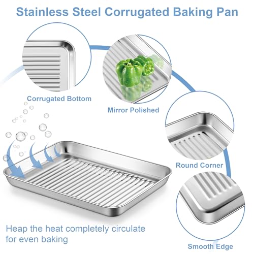 Toaster Oven Pan with Rack (20 Count)