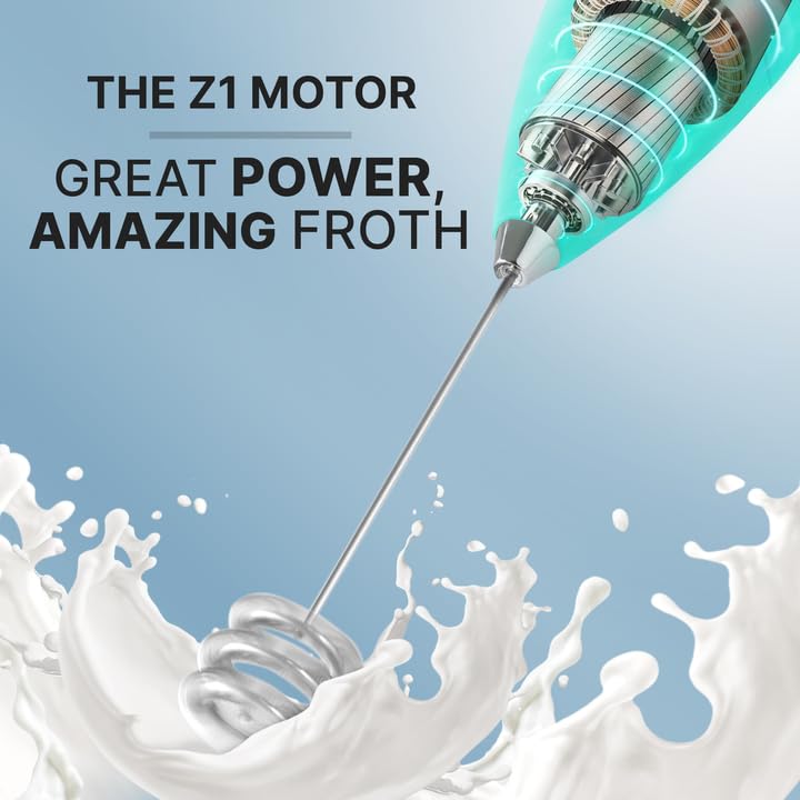Zulay Powerful Milk Frother for Coffee with Upgraded Titanium Motor