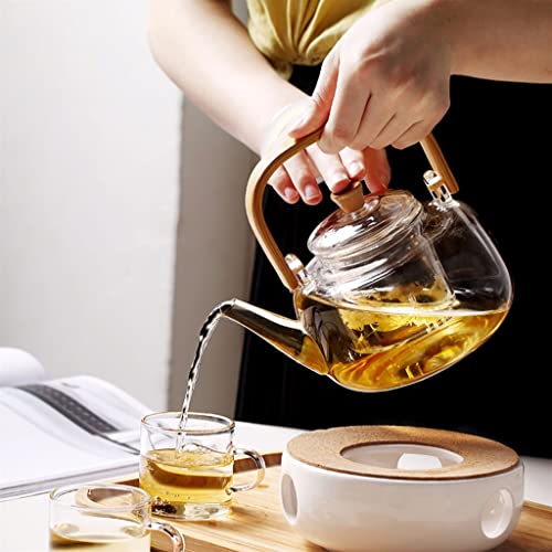 High Temperature Resistant Glass Teapot Electric Pottery Stove Small Single Brewing Tea Set Flower Tea Tea Set Kettle