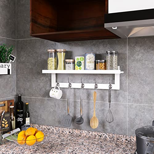 Coat Hooks with Shelf Wall