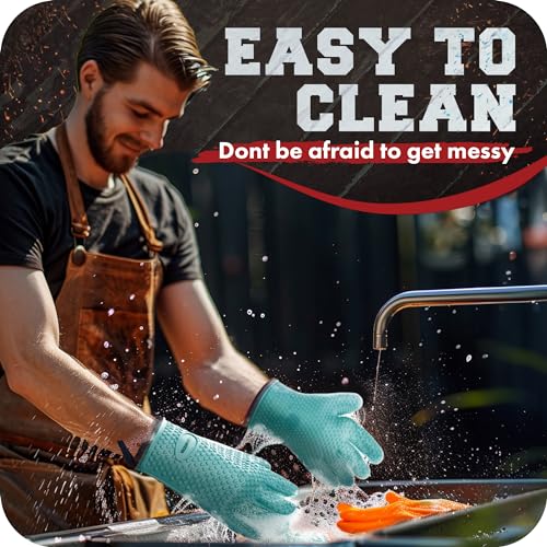 Silicone Smoker BBQ Gloves (2 Count)