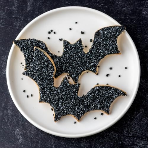 Black Sanding Sugar Crystals for Baking & Decorating (5.11 Ounce)
