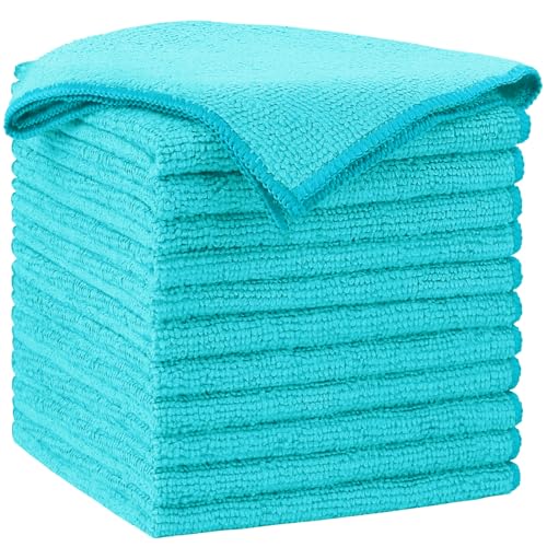 Blue Microfiber Cleaning Cloth (12 Count)